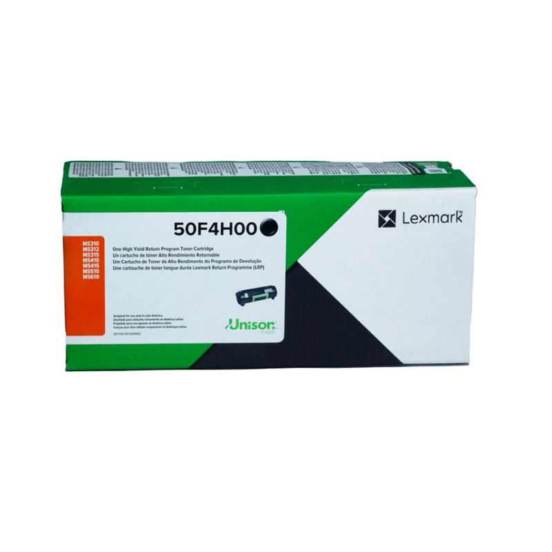 50F4H00 Toner Lexmark 50F4H00 Negro 5.000 Páginas - Imagen 1