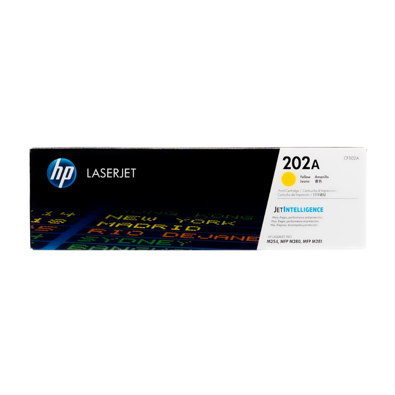 Toner HP 202A Amarillo CF502A original