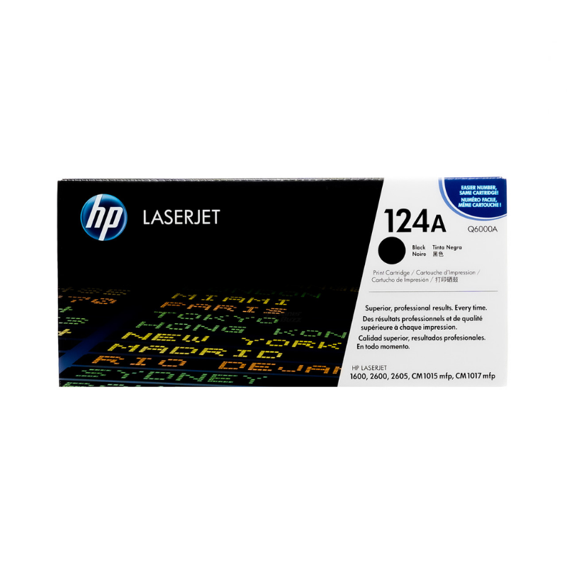 Toner HP 124A Negro Q6000A original