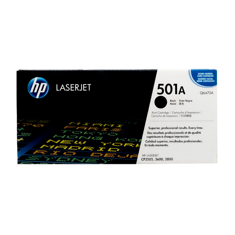 Toner HP 501A Negro Q6470A original