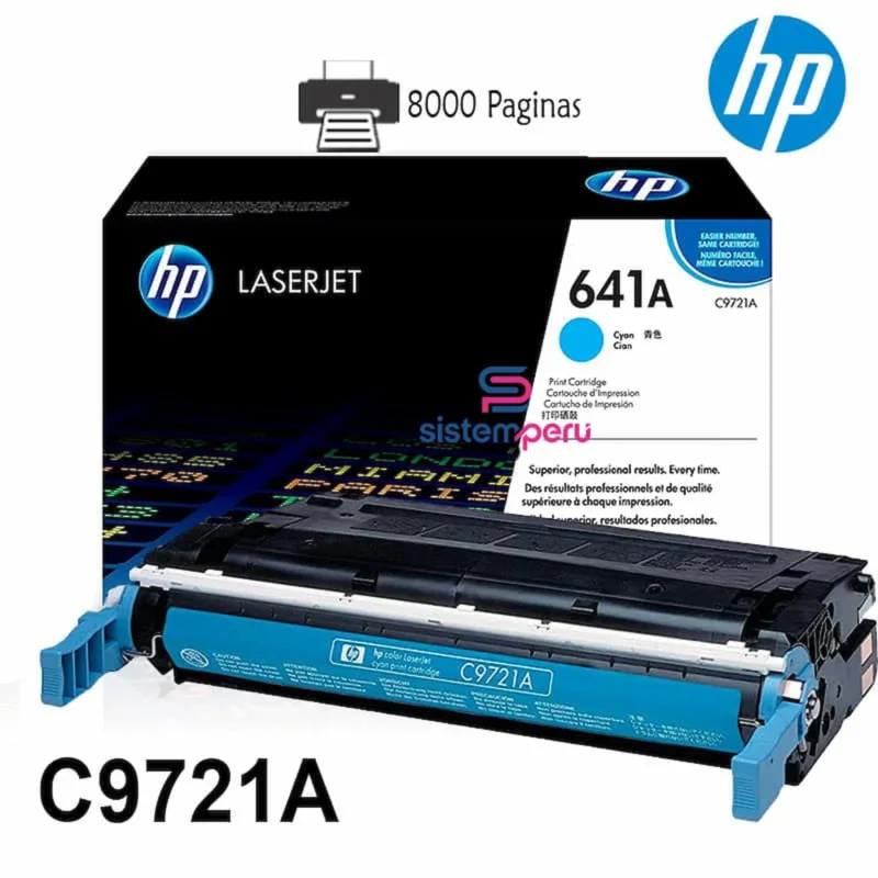 Toner HP 641A Cyan C9721A Original