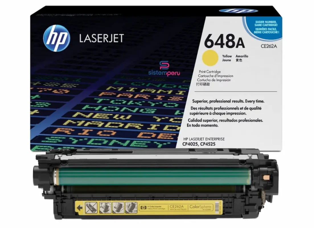 Toner HP 648A Amarillo CE262A Original