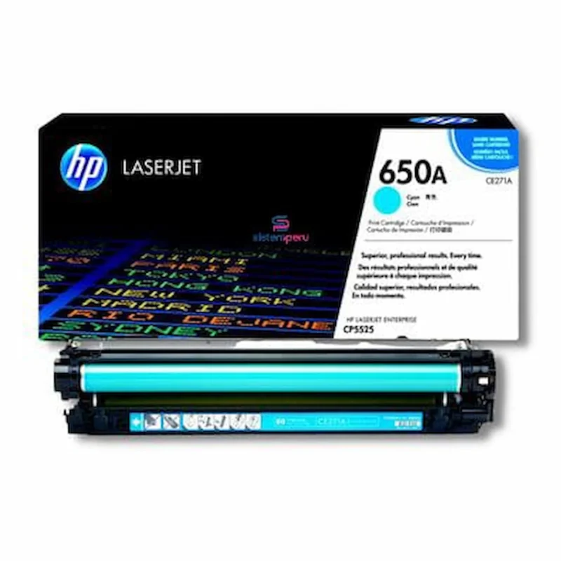 Toner HP 650A Cyan