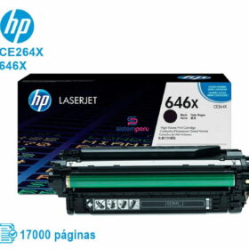 Toner HP 646X Negro CE264X Original