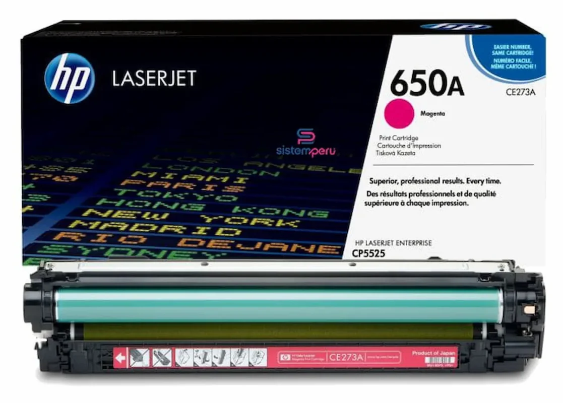 Toner HP 650A Magenta
