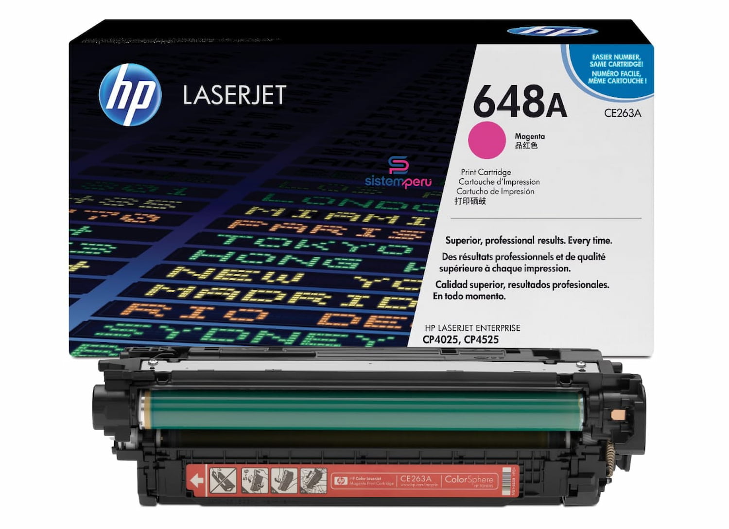 Toner HP 648A Magenta CE263A Original Toner HP 648A Magenta CE263A Original