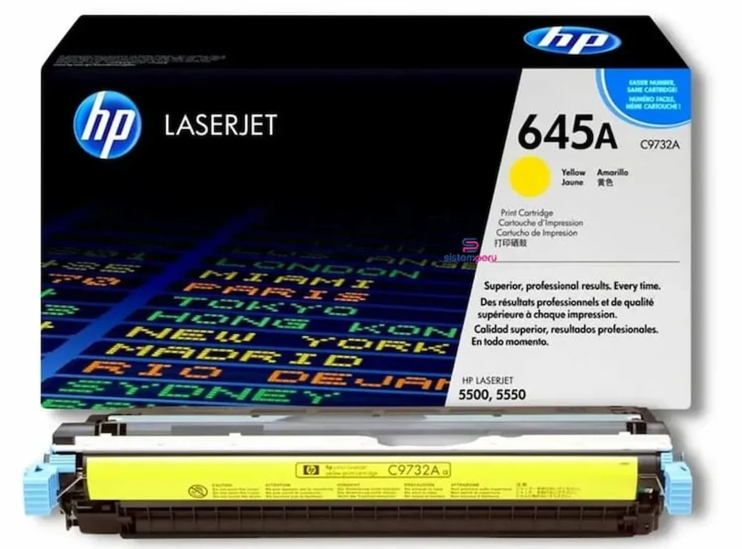Toner HP 645A Amarillo C9732A Original