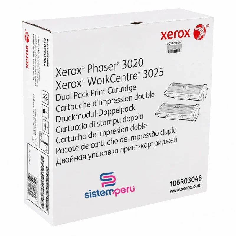 Toner Xerox 106R03048 Negro