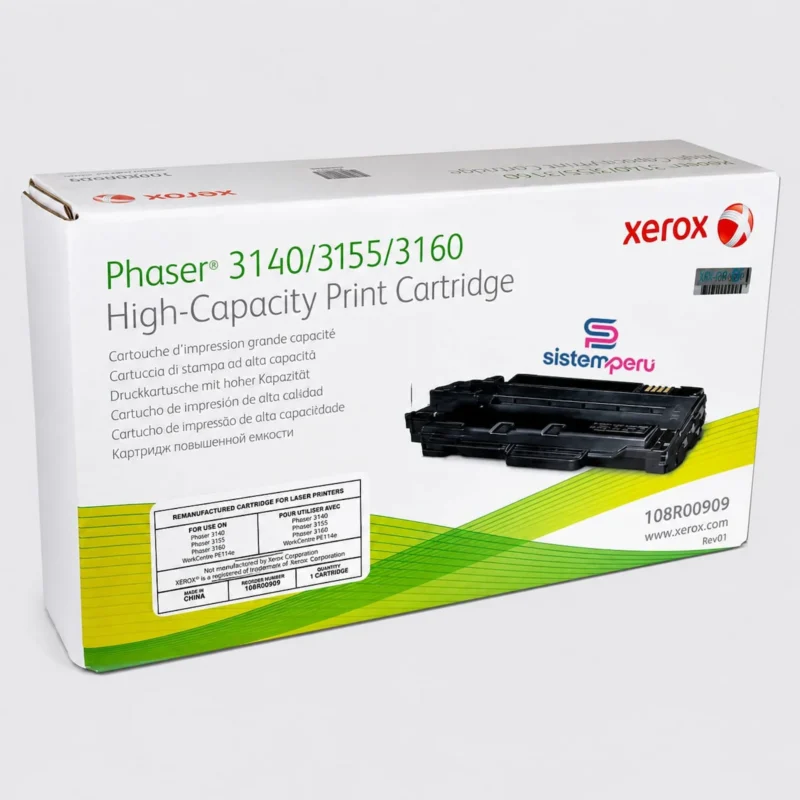 Toner Xerox 108R00909 Negro