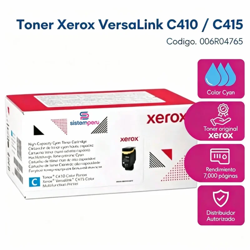 Toner Xerox 006R04765 Cyan