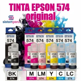 Kit De Tinta Epson T574 L8050, L18050 70ml. Pack De 6 Colores