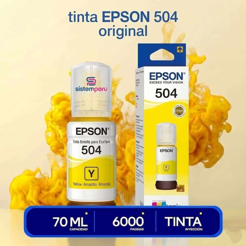 Tinta Epson Original T504-Yellow