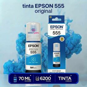 Tinta Epson T555 Cyan