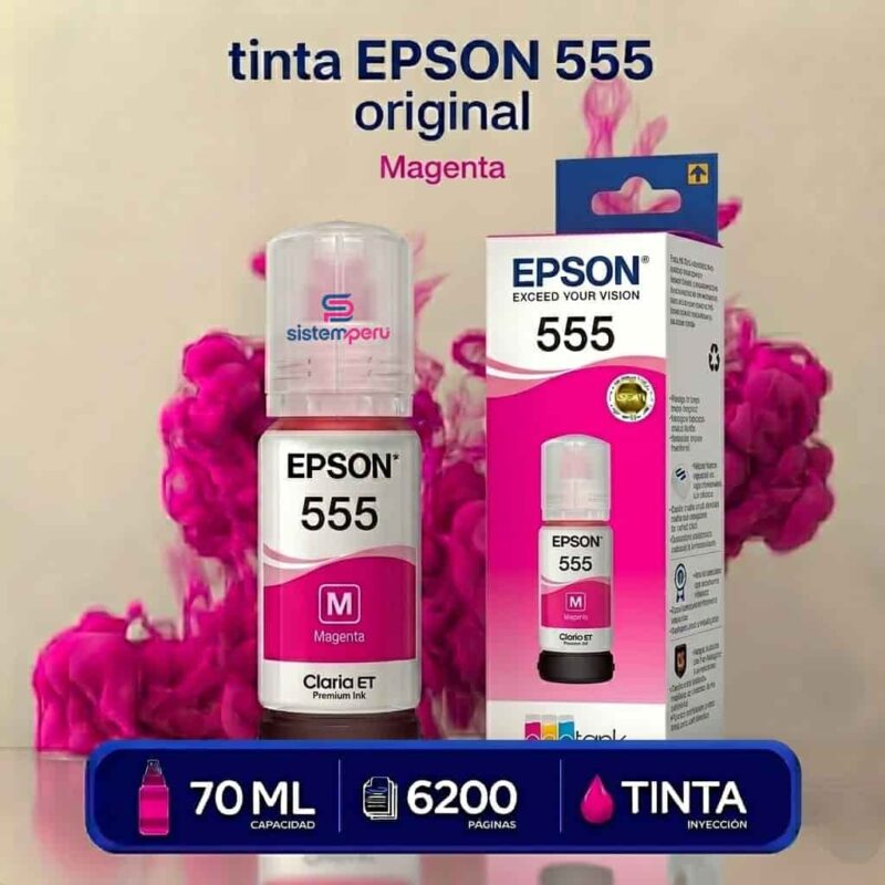 Tinta Epson T555 Magenta