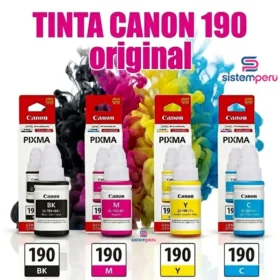 kit tinta canon gi-190 bk cmy