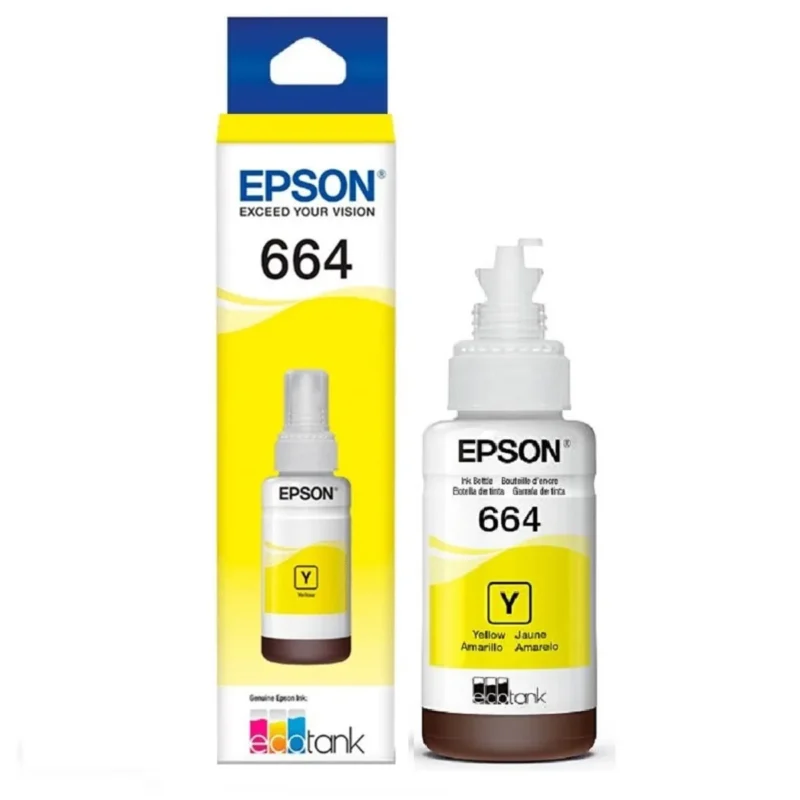 Tinta Epson T664 Amarillo Original 70 ml