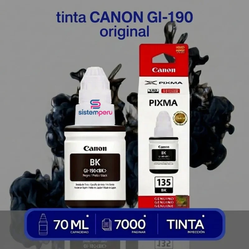 tinta Canon GI-190 Negro