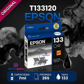 tinta epson T133120 negro
