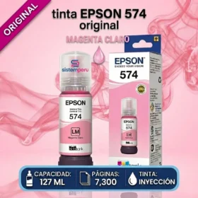 tinta epson t574 magenta claro