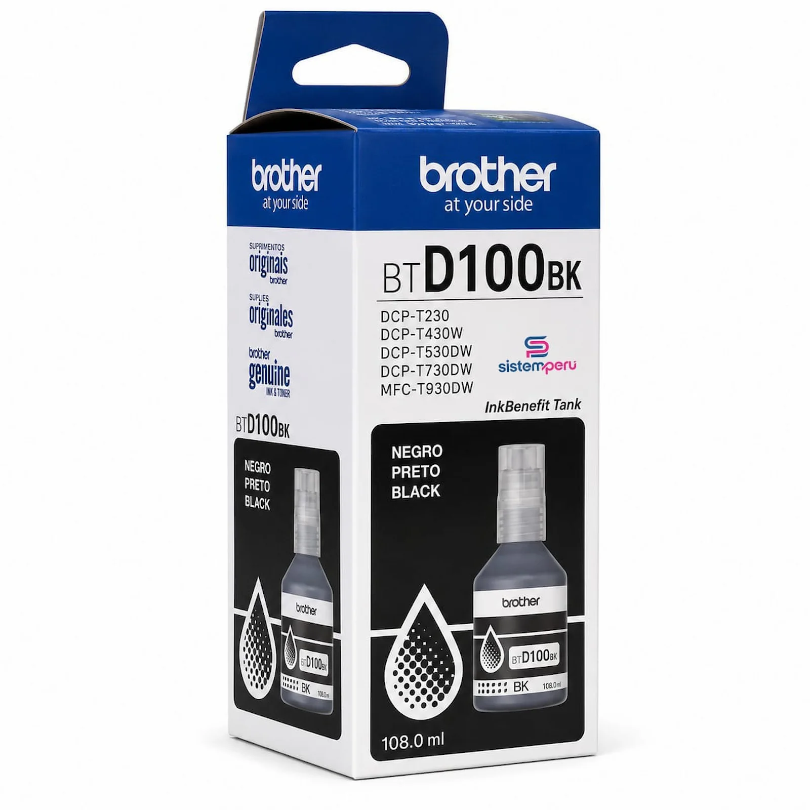Tinta Brother BTD100BK Negro Tinta Brother BTD100BK Negro