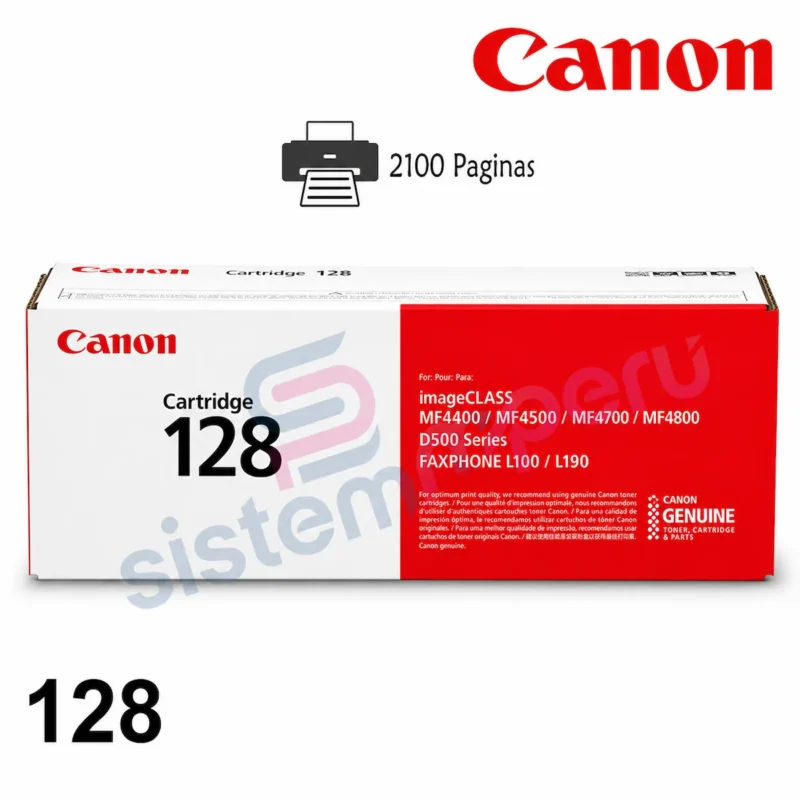 Toner Canon 128 Negro Original