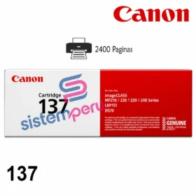Toner Canon 137 Negro Original