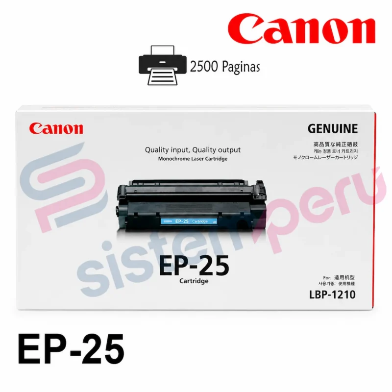 Toner Canon EP-25 Negro Original