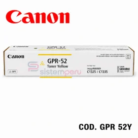 Toner Canon GPR-52 Amarillo Original
