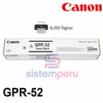 Toner Canon GPR-52 Negro Original
