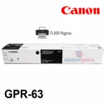 Toner Canon GPR-63 Negro