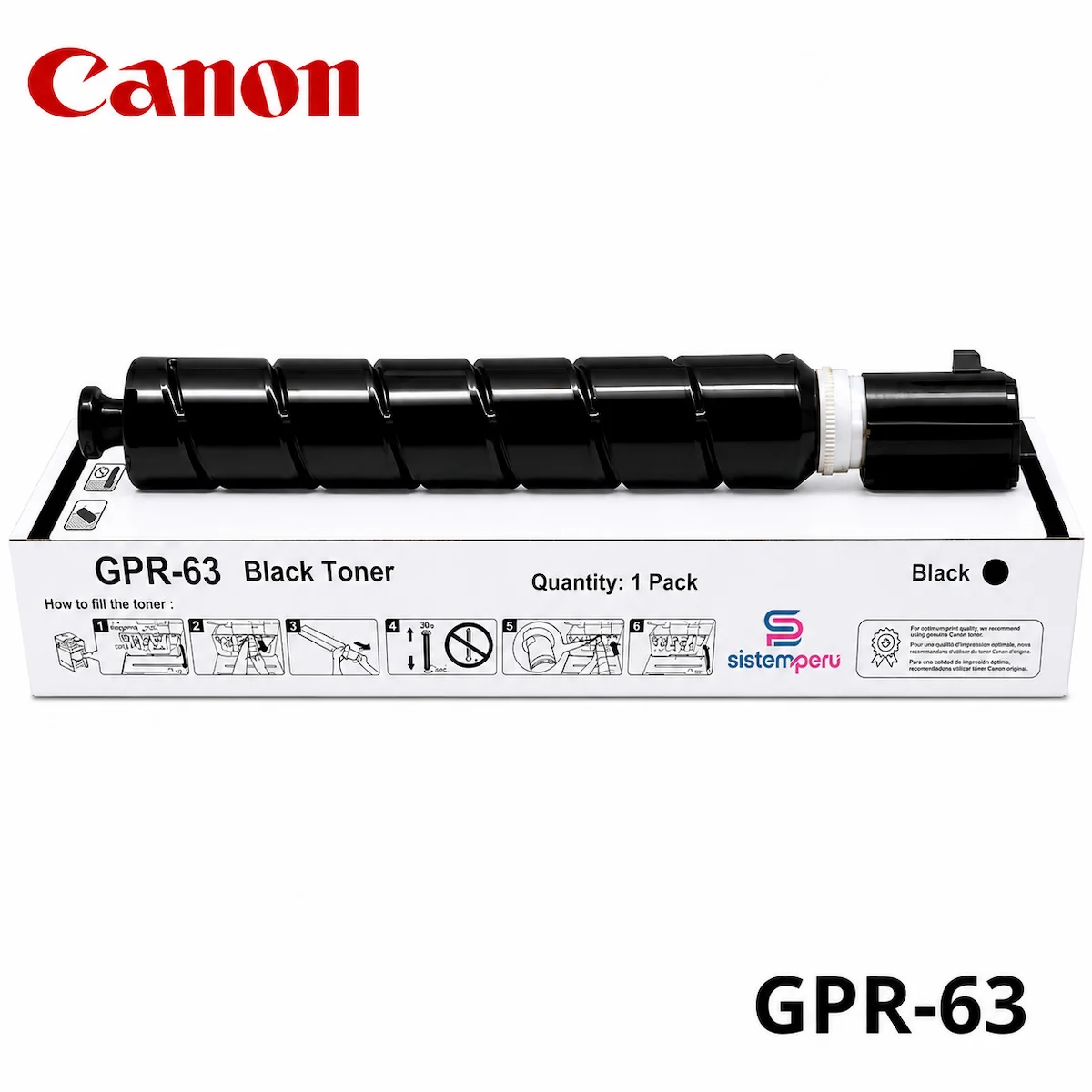 Toner Canon GPR-63 Negro Toner Canon GPR-63 Negro