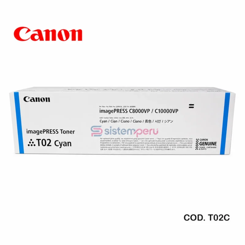 Toner Canon T02 Cyan 8530B001AA