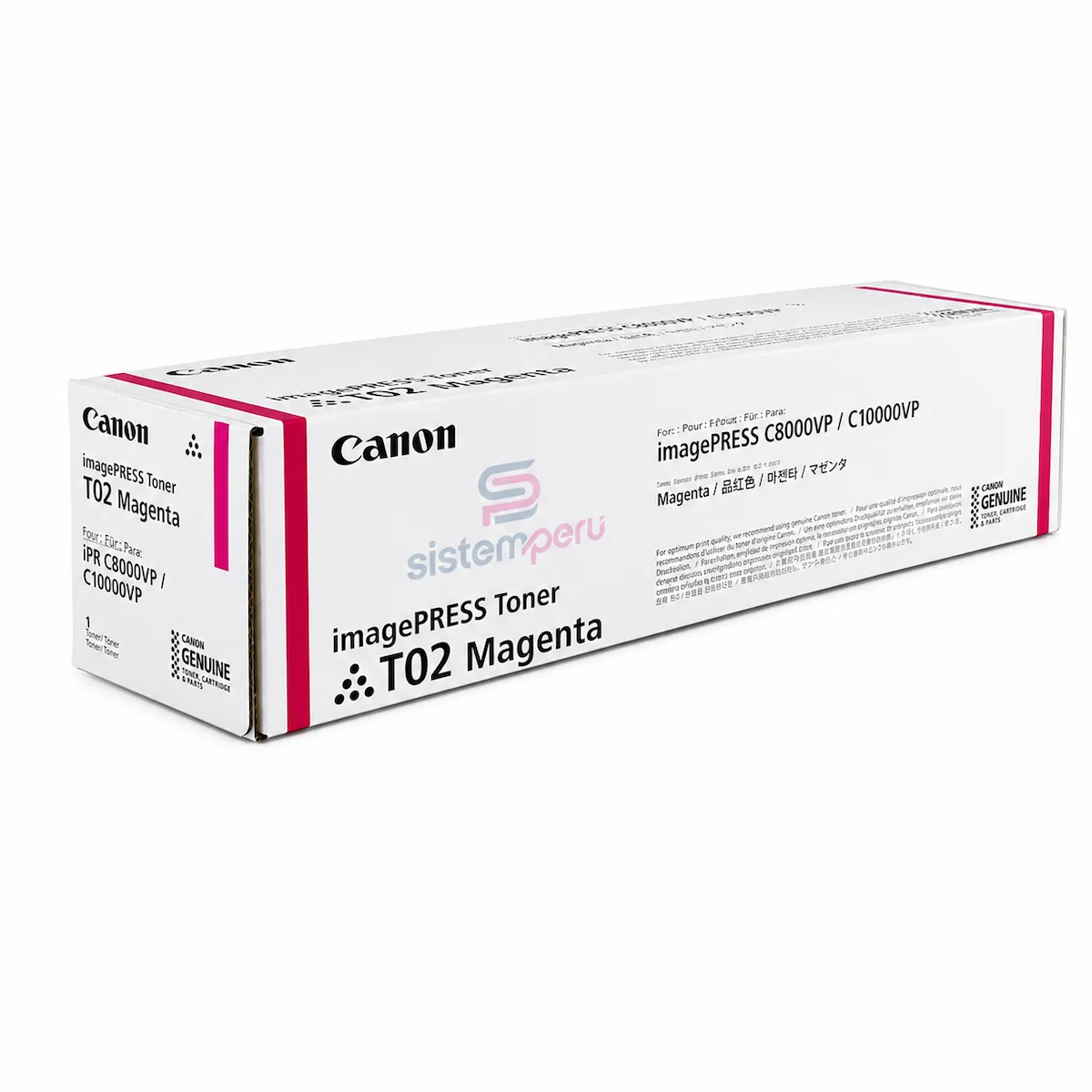 Tóner Canon T02 Magenta Tóner Canon T02 Magenta