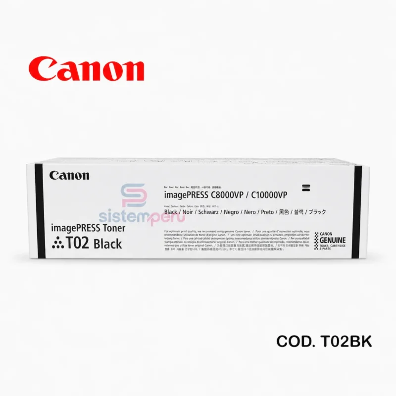 Toner Canon T02 Negro