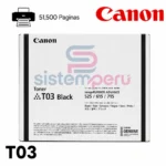 Toner Canon T03 Negro