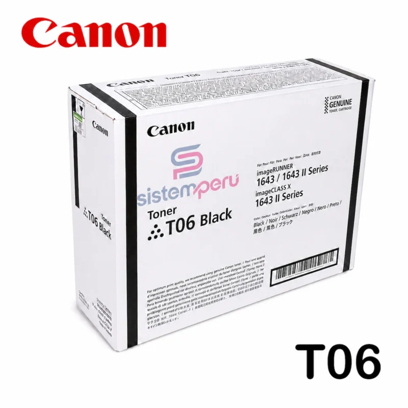 Toner Canon T06 Negro