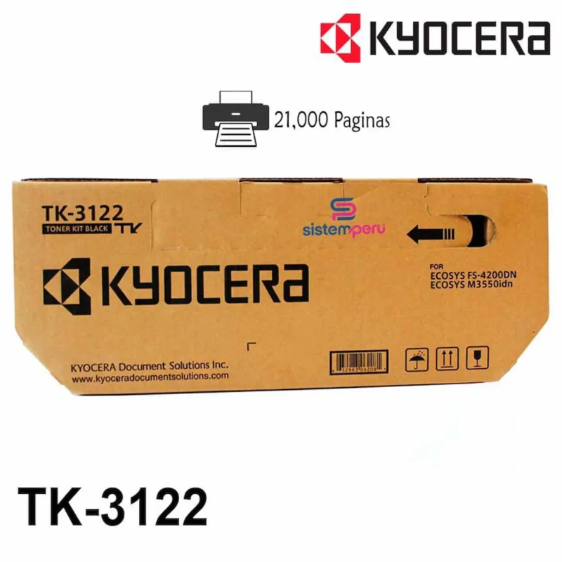 Toner Kyocera TK-3122 Negro Original