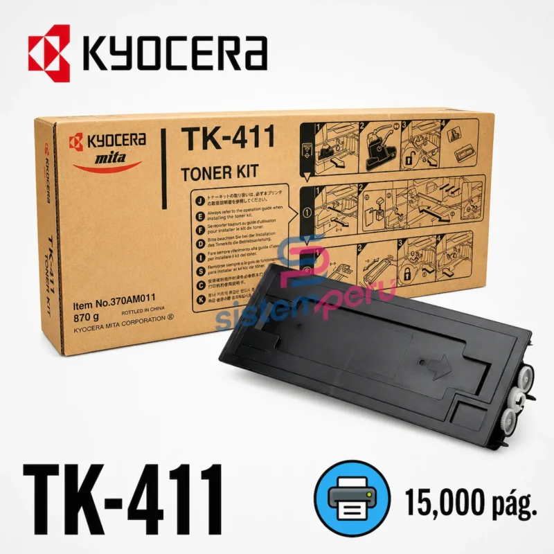 Toner Kyocera TK-411 Negro Original